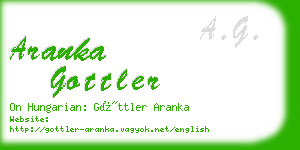 aranka gottler business card